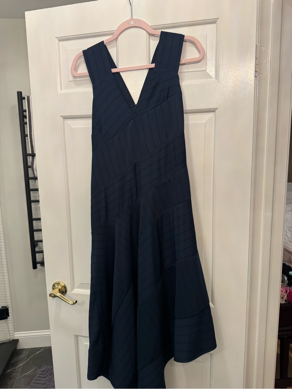 Derek Lam Sleeveless Navy Midi Dress